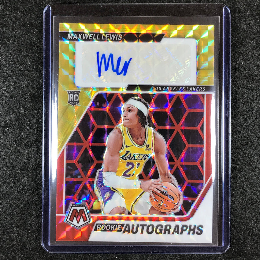 2023-24 Mosaic MAXWELL LEWIS Base Rookie Auto Choice #MAX