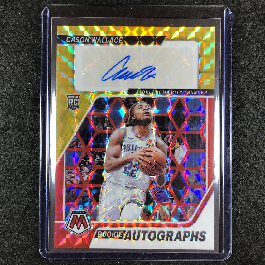 2023-24 Mosaic CASON WALLACE Base Rookie Auto Choice #WAL