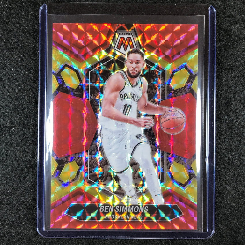 2023-24 Mosaic BEN SIMMONS Base Red Yellow Fusion Choice 70/75 #29