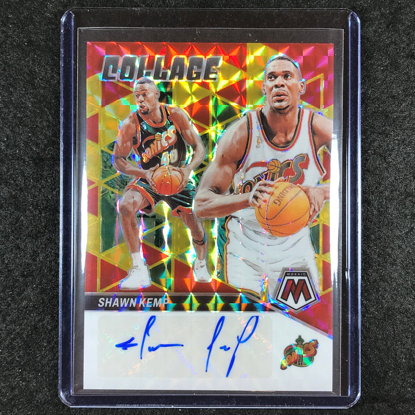 2023-24 Mosaic SHAWN KEMP Collage Auto Choice #KMP