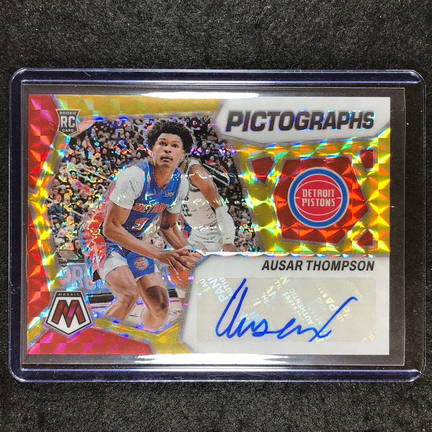 2023-24 Mosaic AUSAR THOMPSON Pictographs Rookie Auto Choice #ASR
