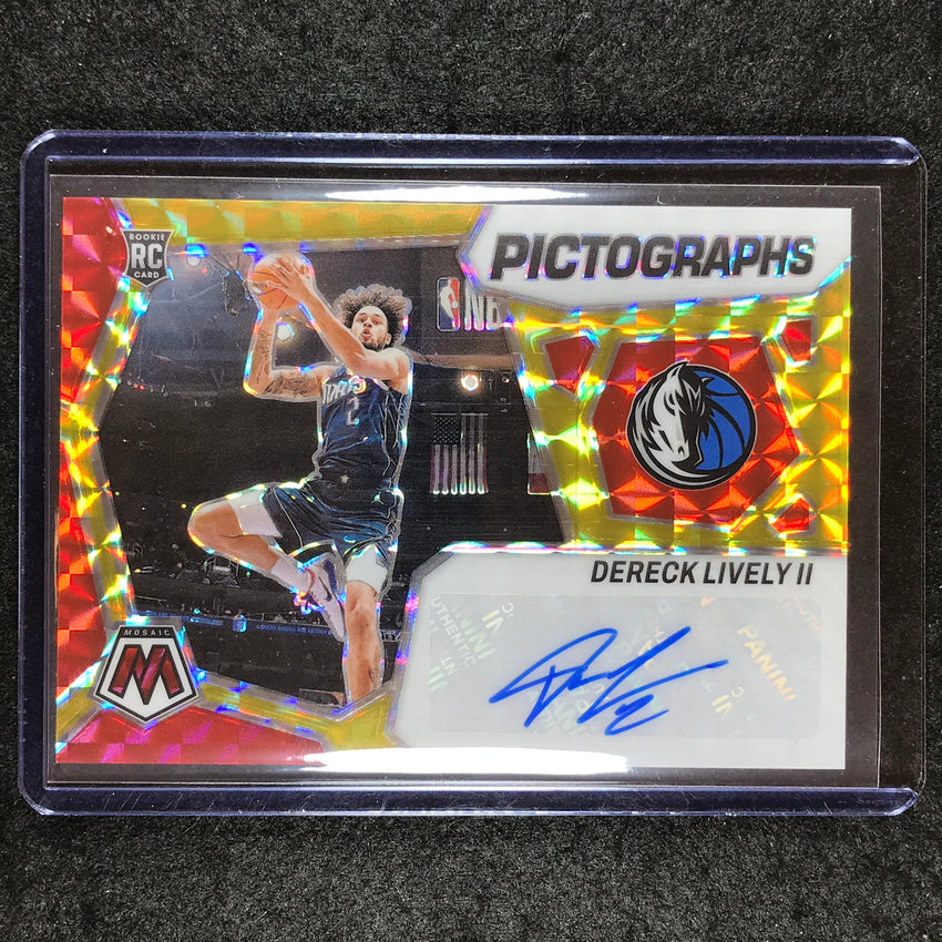 2023-24 Mosaic DERECK LIVELY II Pictographs Rookie Auto Choice #DLI