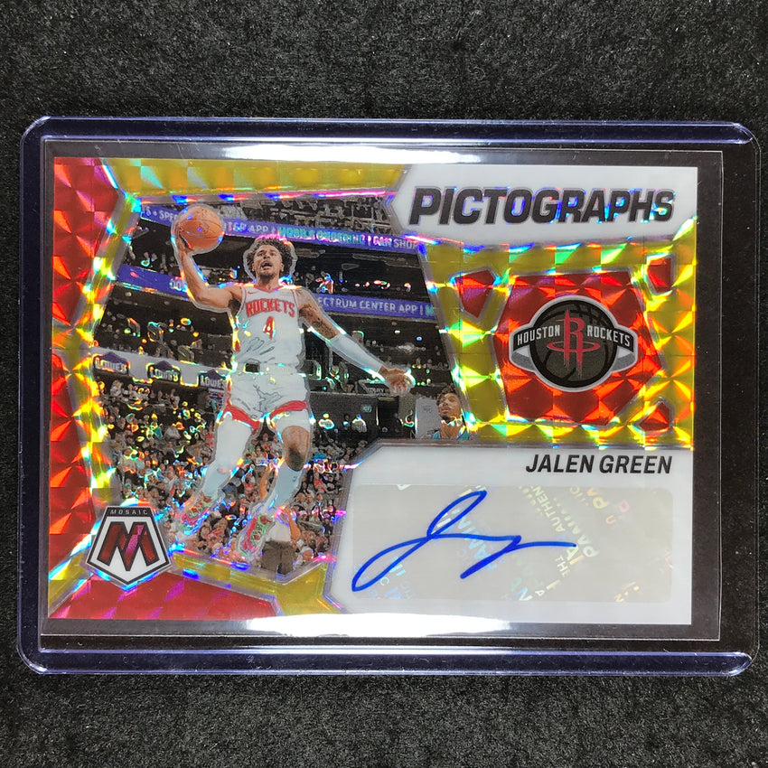 2023-24 Mosaic JALEN GREEN Pictographs Auto Choice #GRE