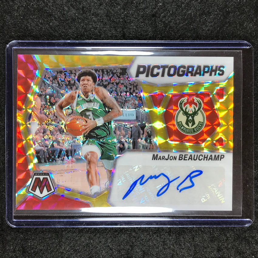 2023-24 Mosaic MARJON BEAUCHAMP Pictographs Auto Choice #MJN