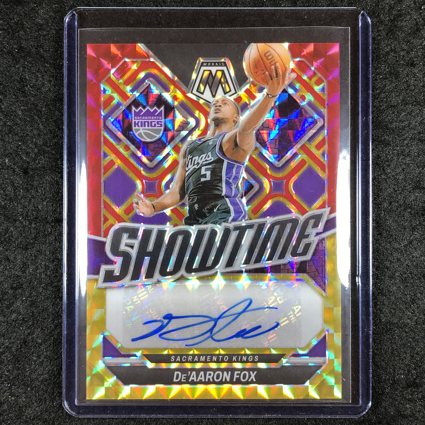 2023-24 Mosaic DE'AARON FOX Showtime Signatures Auto Choice #FOX