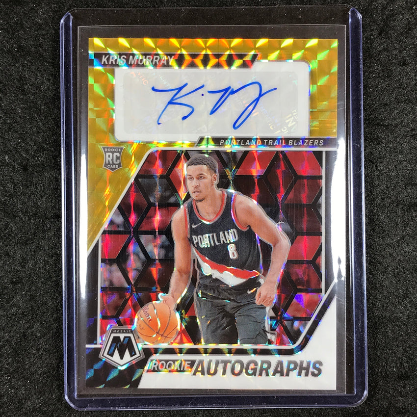 2023-24 Mosaic KRIS MURRAY Base Rookie Auto Black Gold Choice 8/8