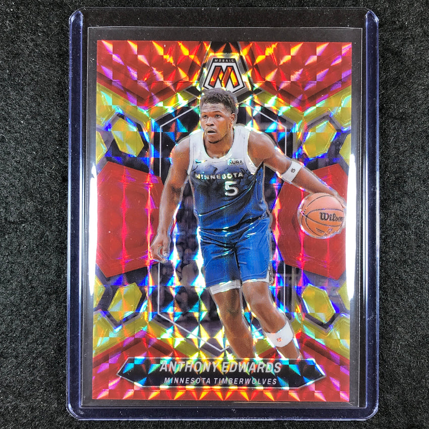2023-24 Mosaic ANTHONY EDWARDS Base Red Yellow Fusion Choice 54/75 #33
