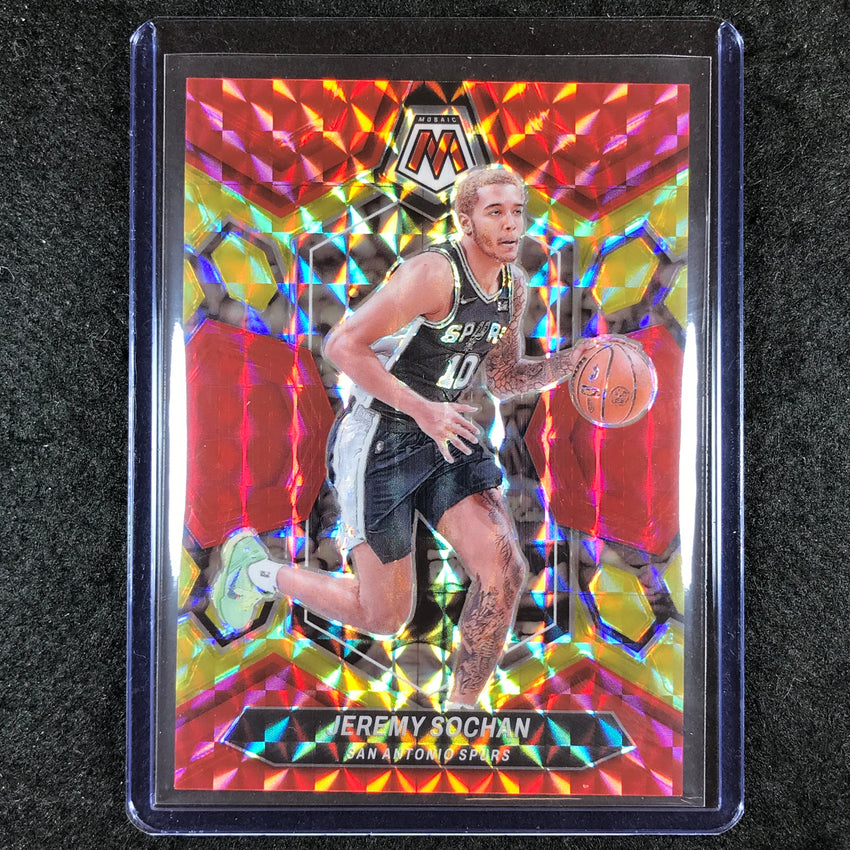 2023-24 Mosaic JEREMY SOCHAN Base Red Yellow Fusion Choice 75/75 #35