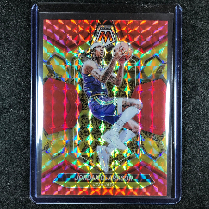 2023-24 Mosaic JORDAN CLARKSON Base Red Yellow Fusion Choice 4/75 #42