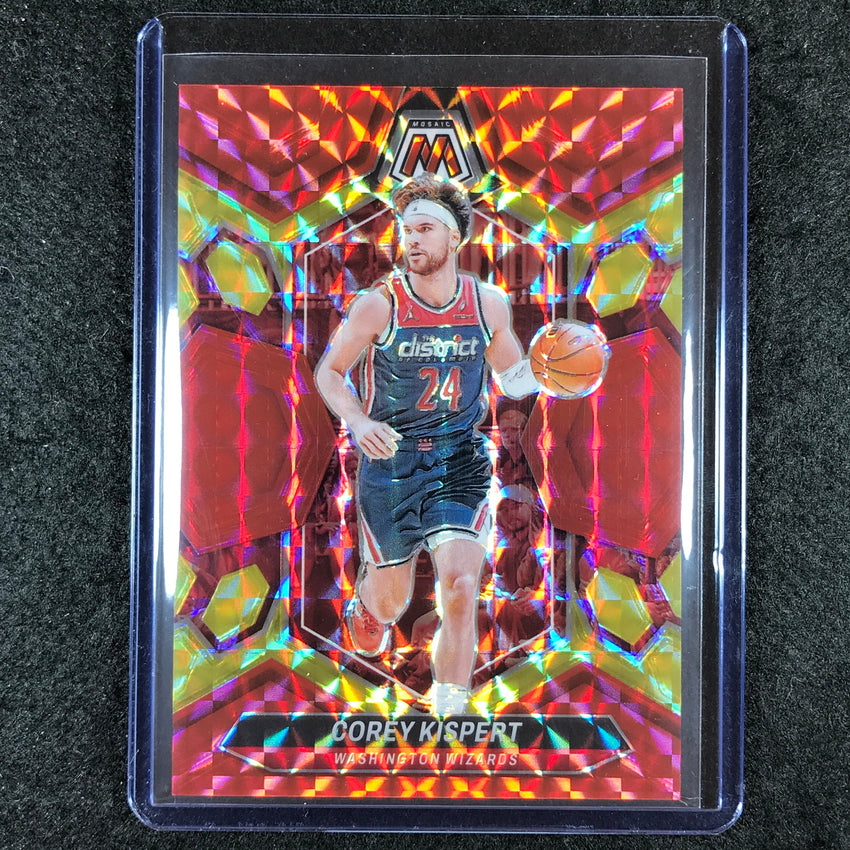 2023-24 Mosaic COREY KISPERT Base Red Yellow Fusion Choice 63/75 #49