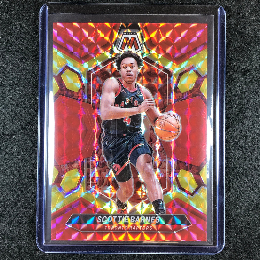 2023-24 Mosaic SCOTTIE BARNES Base Red Yellow Fusion Choice 17/75 #56