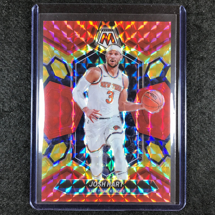 2023-24 Mosaic JOSH HART Base Red Yellow Fusion Choice 28/75 #91