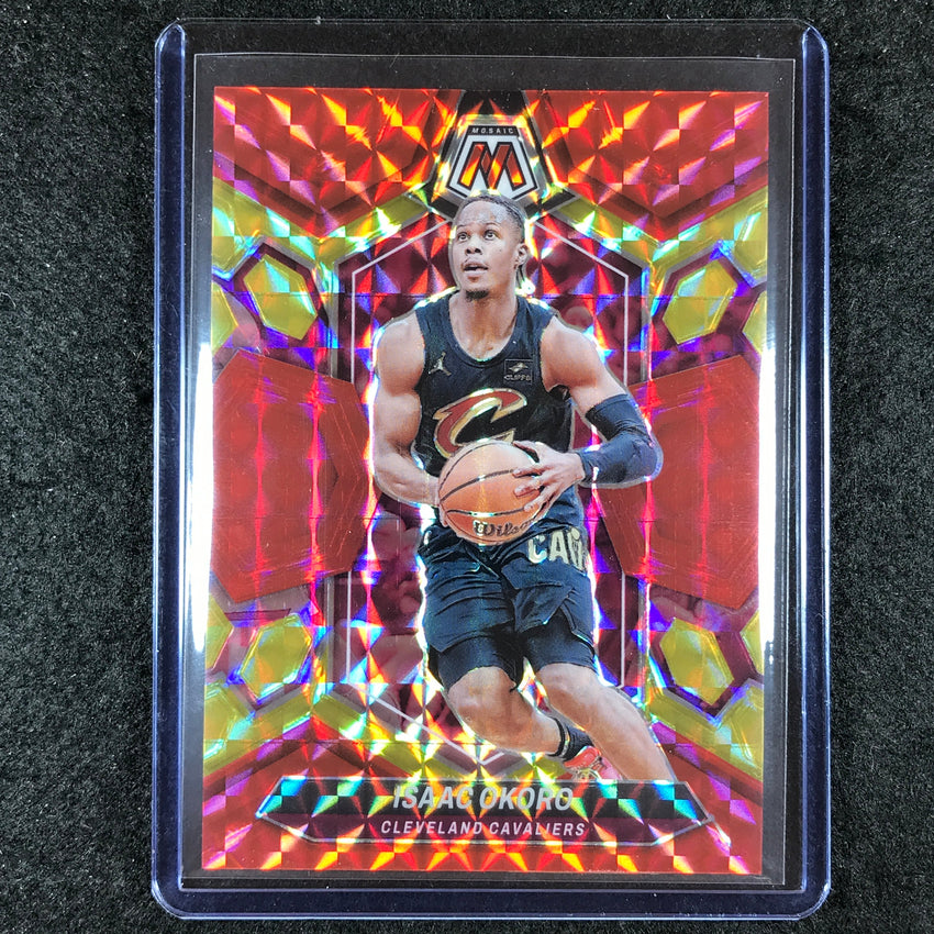2023-24 Mosaic ISAAC OKORO Base Red Yellow Fusion Choice 74/75 #94