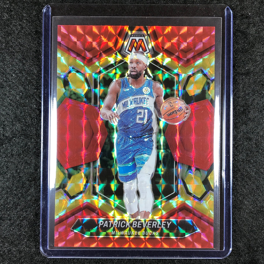 2023-24 Mosaic PATRICK BEVERLEY Base Red Yellow Fusion Choice 57/75 #118