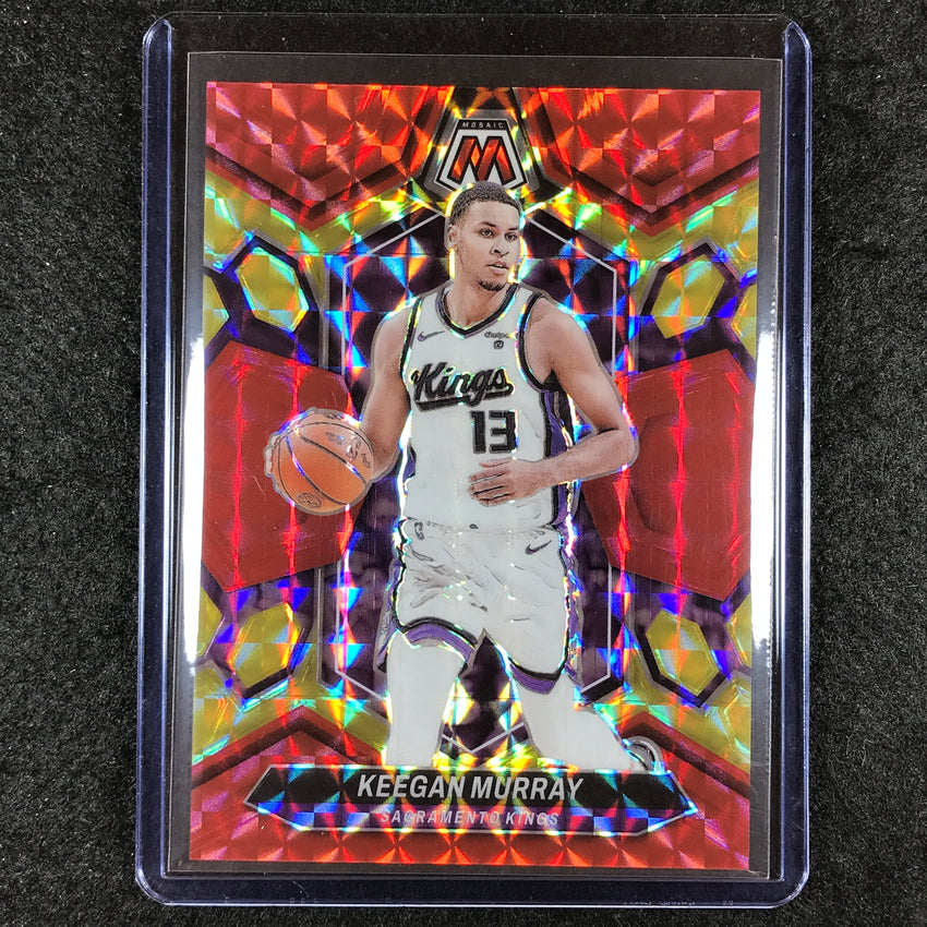 2023-24 Mosaic KEEGAN MURRAY Base Red Yellow Fusion Choice 56/75 #126