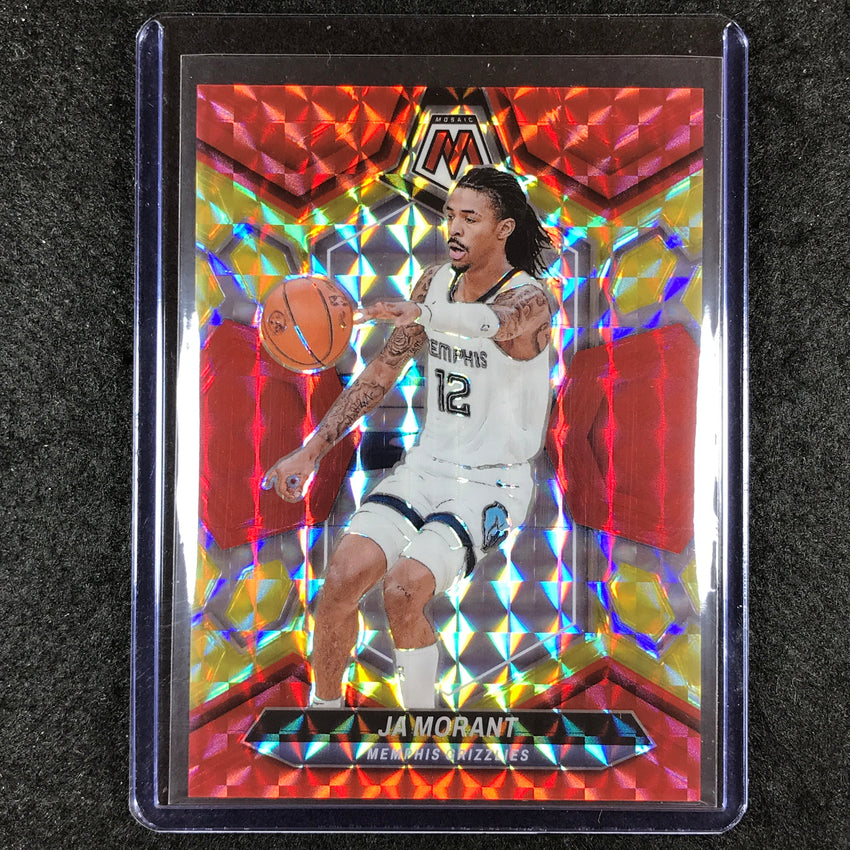 2023-24 Mosaic JA MORANT Base Red Yellow Fusion Choice 70/75 #127