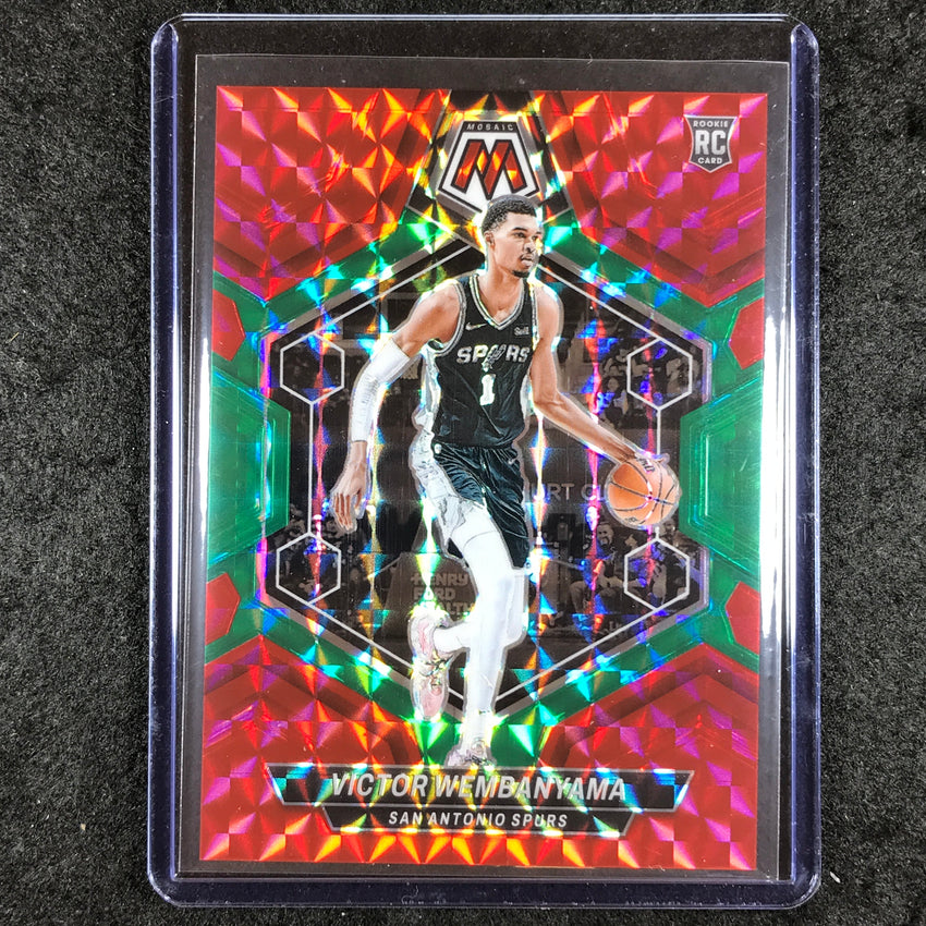 2023-24 Mosaic VICTOR WEMBANYAMA Rookie Base Red Green Choice #238