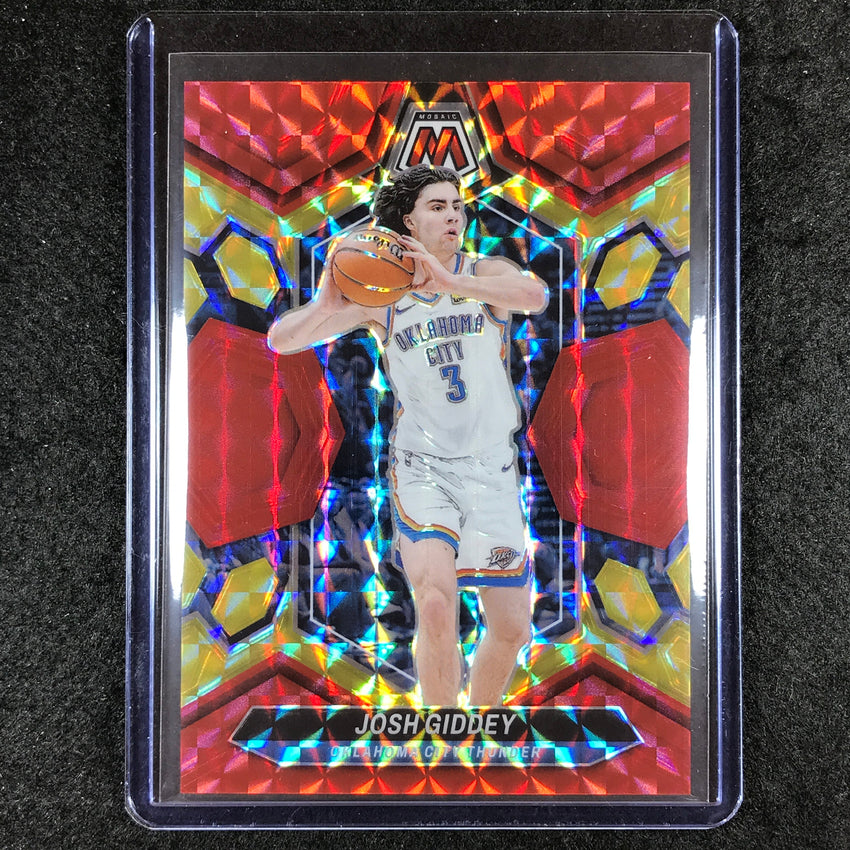 2023-24 Mosaic JOSH GIDDEY Base Red Yellow Fusion Choice 16/75 #150