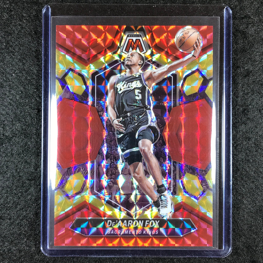 2023-24 Mosaic DE'AARON FOX Base Red Yellow Fusion Choice 57/75 #163