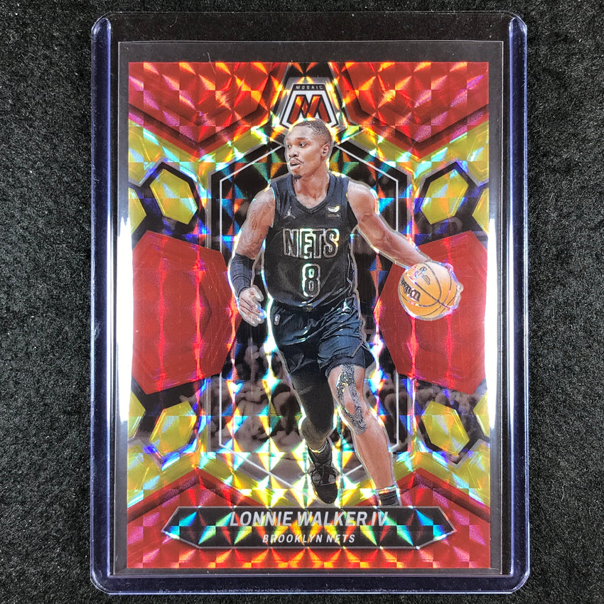 2023-24 Mosaic LONNIE WALKER IV Base Red Yellow Fusion Choice 62/75 #178