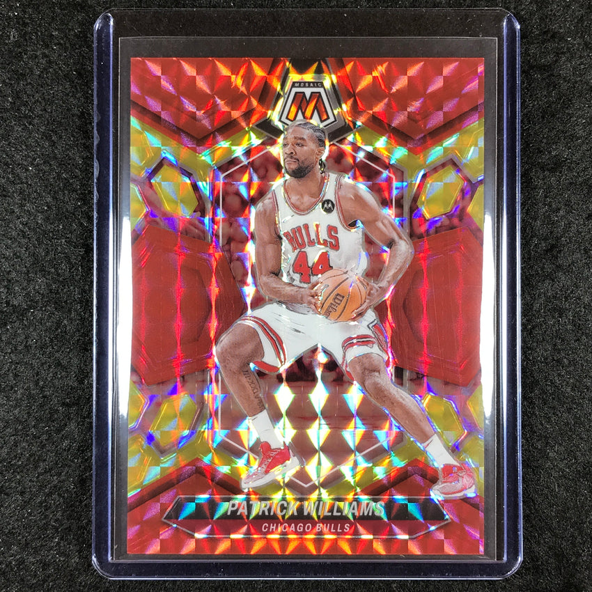 2023-24 Mosaic PATRICK WILLIAMS Base Red Yellow Fusion Choice 35/75 #183