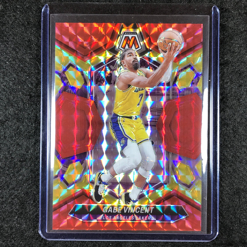 2023-24 Mosaic GABE VINCENT Base Red Yellow Fusion Choice 13/75 #187