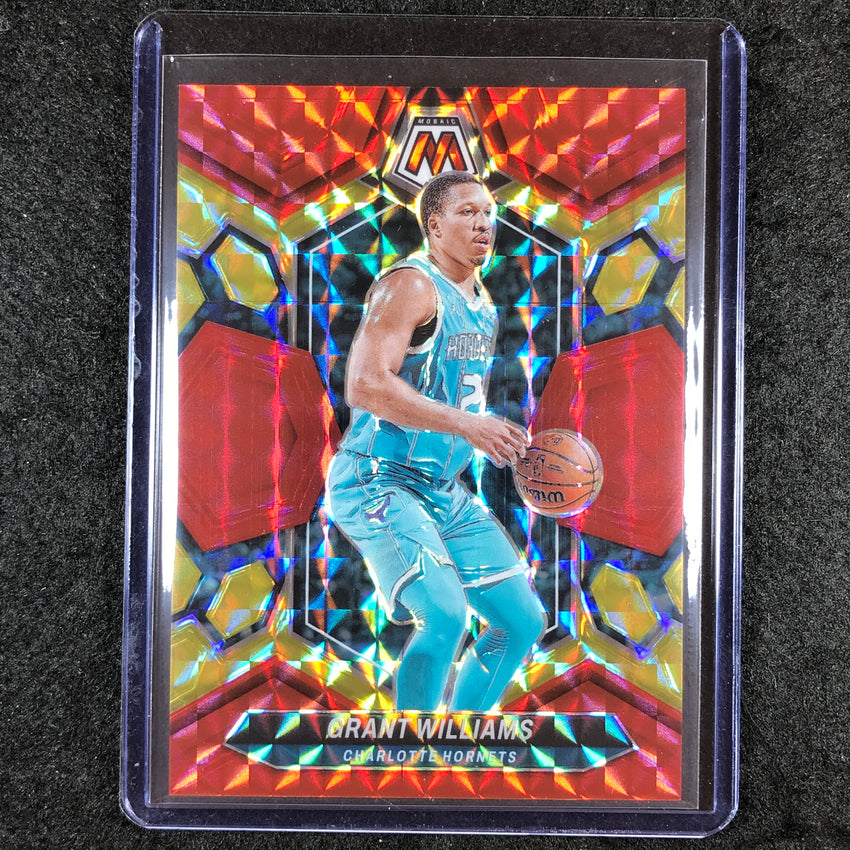2023-24 Mosaic GRANT WILLIAMS Base Red Yellow Fusion Choice 17/75 #194