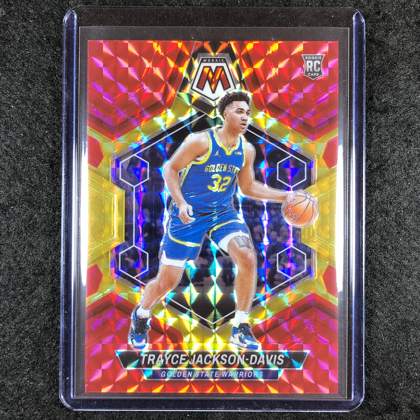 2023-24 Mosaic TRAYCE JACKSON-DAVIS Rookie Red Yellow Fusion Choice 51/75 #205