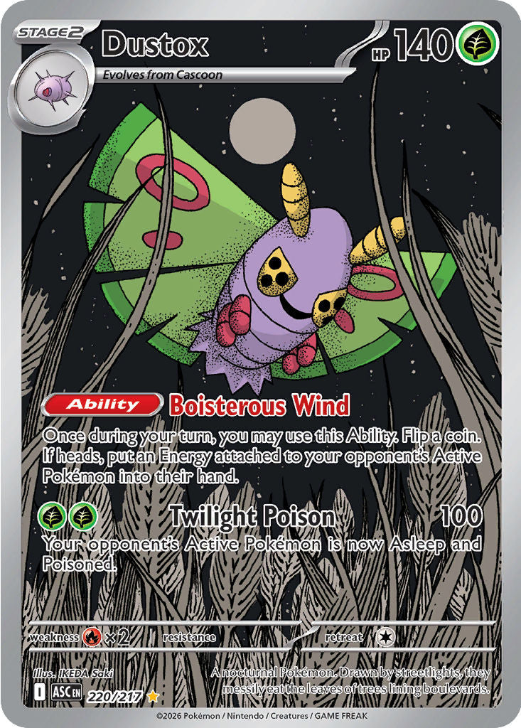 Dustox - ( 220/217 ) - Illustration Rare - Pokemon ME Ascended Heroes