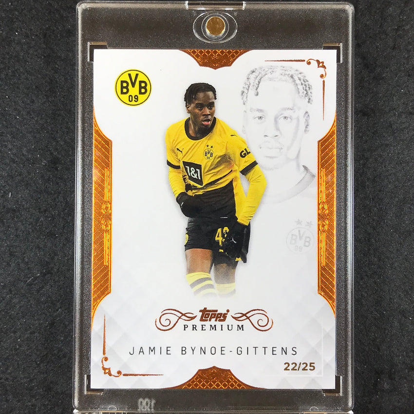 2023-24 Topps Premium Borussia Dortmund JAMIE BYNOE-GITTENS Base Bronze 22/25