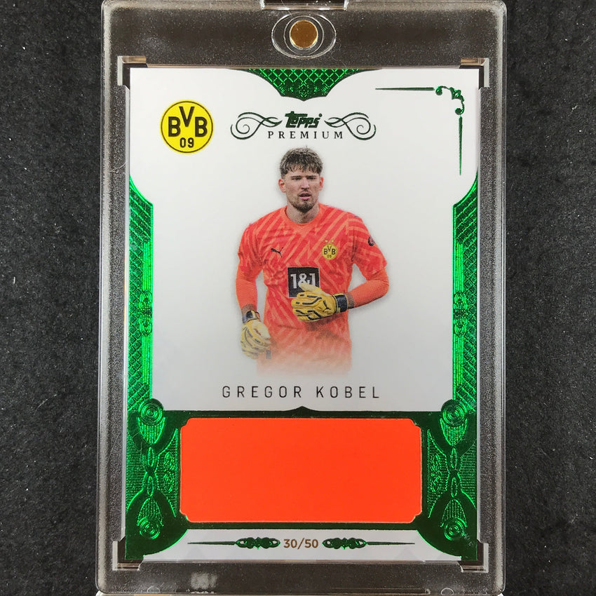 2023-24 Topps Premium Borussia Dortmund GREGOR KOBEL Jersey Relic Green 30/50