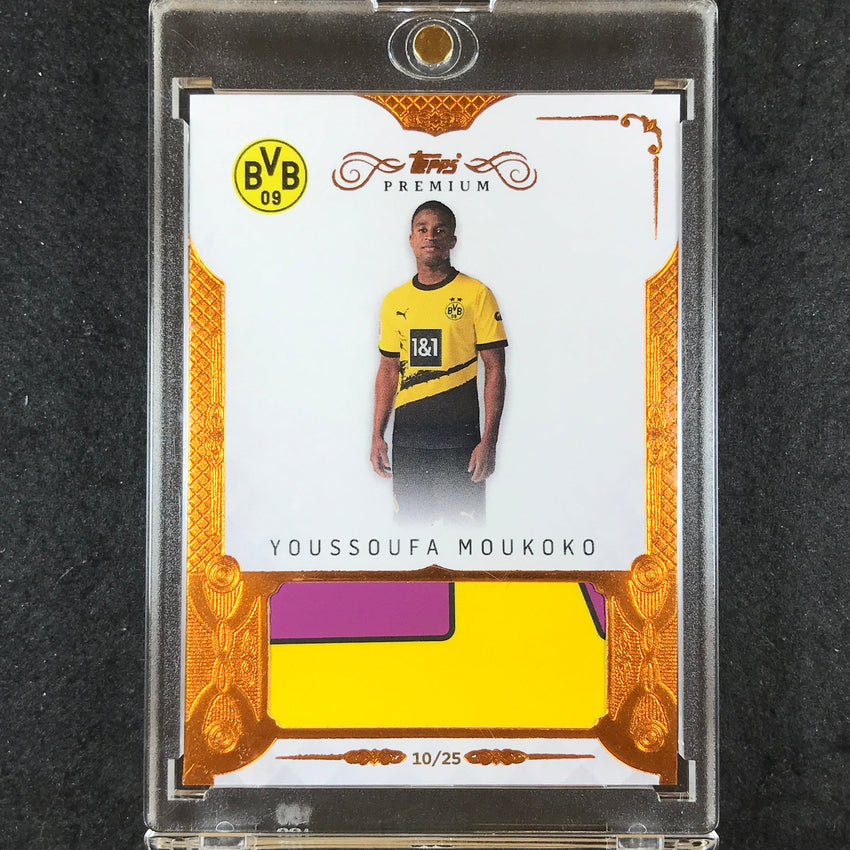 2023-24 Topps Premium Borussia Dortmund YOUSSOUFA MOUKOKO Relic Bronze 10/25