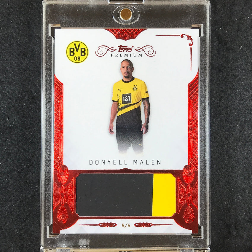 2023-24 Topps Premium Borussia Dortmund DONYELL MALEN Relic Red 5/5