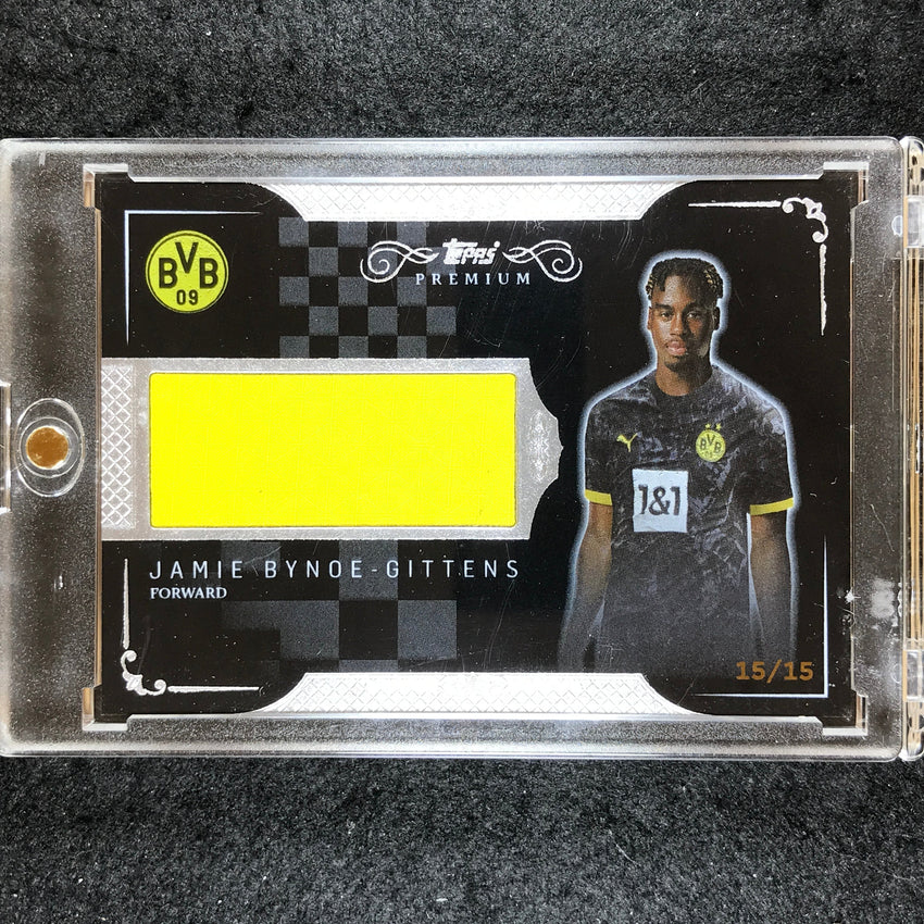 2023-24 Topps Premium Borussia Dortmund JAMIE BYNOE-GITTENS Black Relic 15/15