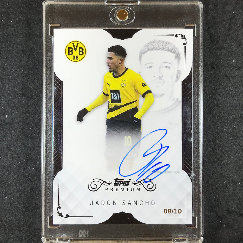 2023-24 Topps Premium Borussia Dortmund JADON SANCHO Premium Auto Black 8/10