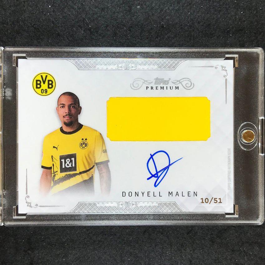 2023-24 Topps Premium Borussia Dortmund DONYELL MALEN Relic Auto 10/51