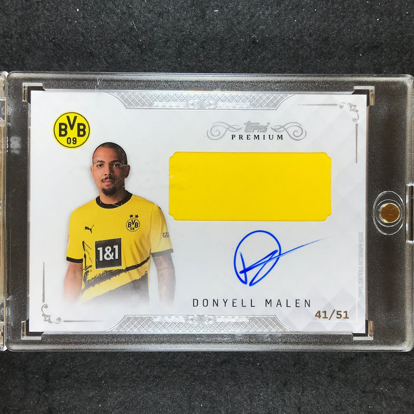 2023-24 Topps Premium Borussia Dortmund DONYELL MALEN Relic Auto 41/51