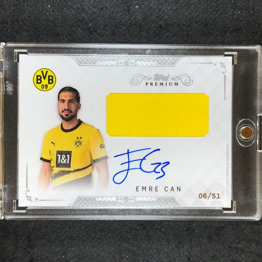 2023-24 Topps Premium Borussia Dortmund EMRE CAN Relic Auto 6/51