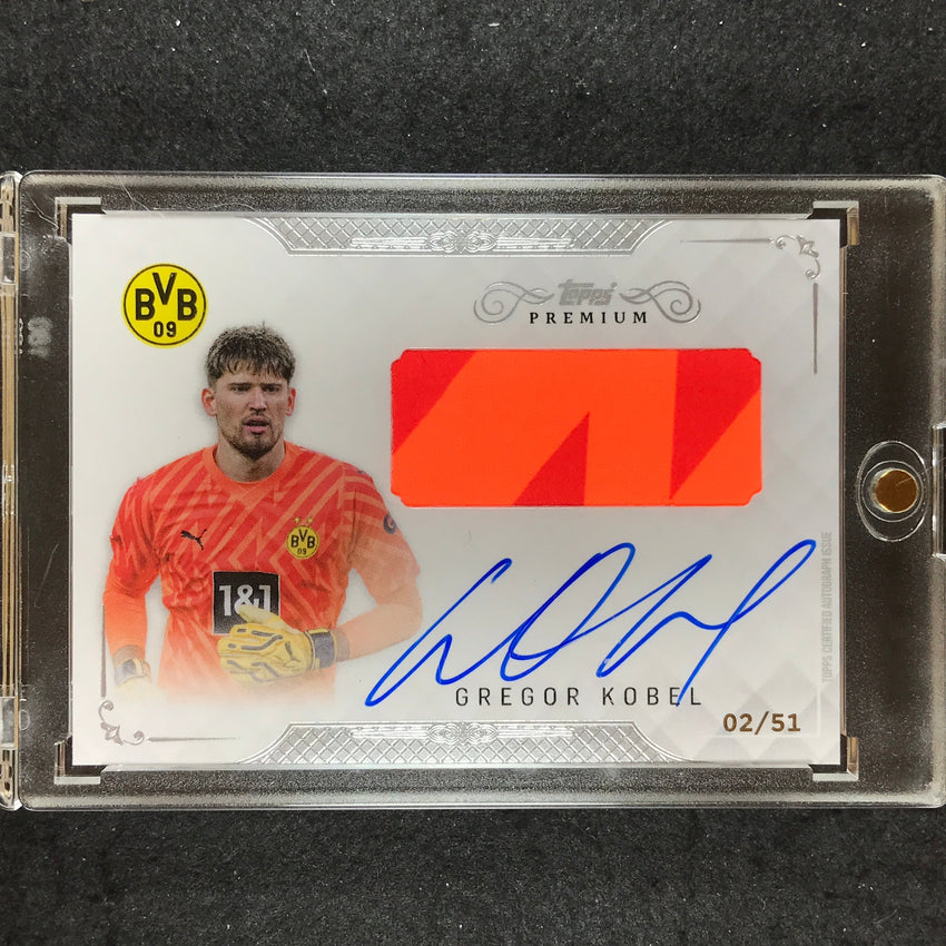 2023-24 Topps Premium Borussia Dortmund GREGOR KOBEL Relic Auto 2/51