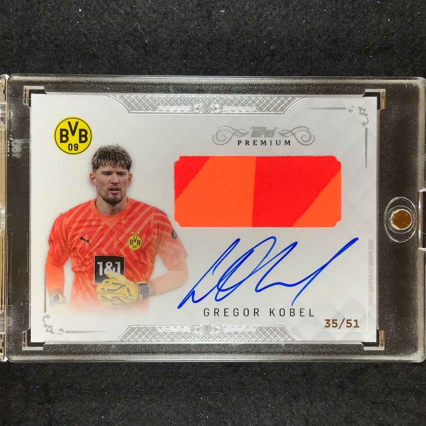 2023-24 Topps Premium Borussia Dortmund GREGOR KOBEL Relic Auto 35/51