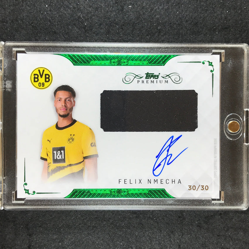 2023-24 Topps Premium Borussia Dortmund FELIX NMECHA Relic Auto Green 30/30