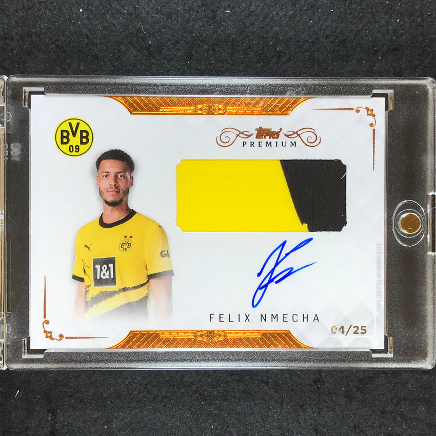2023-24 Topps Premium Borussia Dortmund FELIX NMECHA Relic Auto Bronze 4/25
