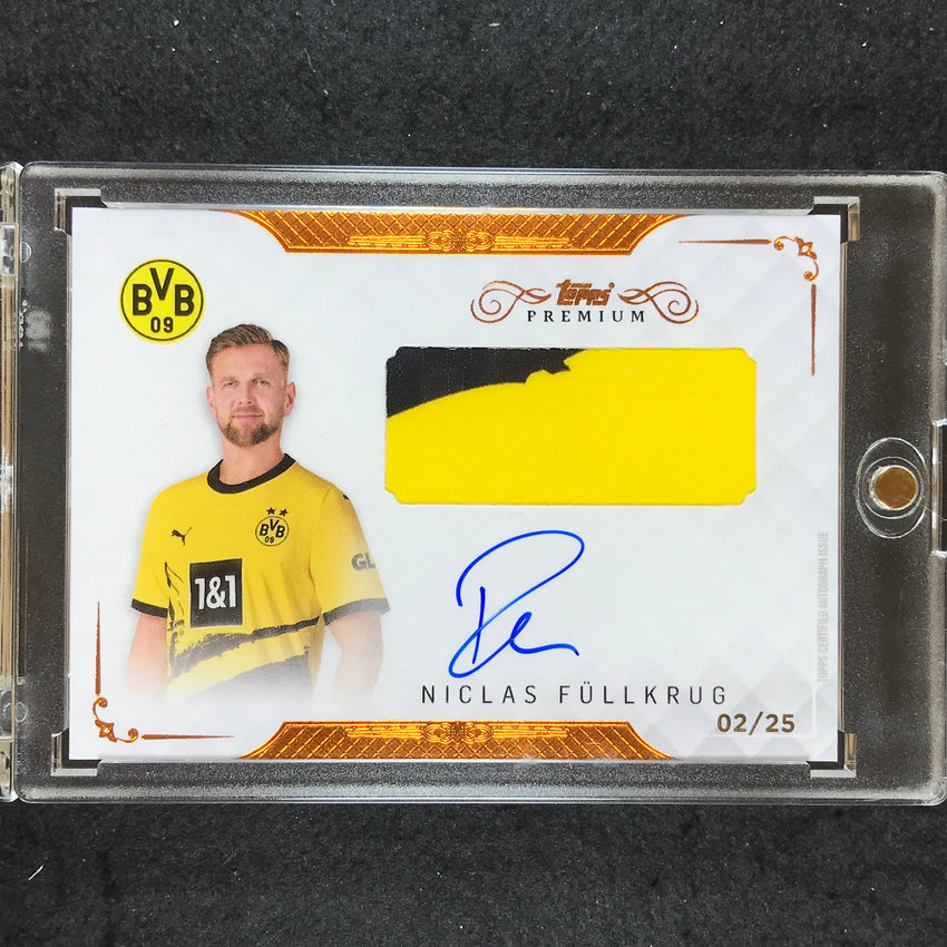 2023-24 Topps Premium Borussia Dortmund NICLAS FULLKRUG Relic Auto Bronze 2/25