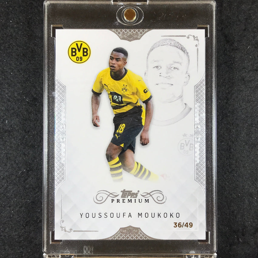 2023-24 Topps Premium Borussia Dortmund YOUSSOUFA MOUKOKO Base 36/49