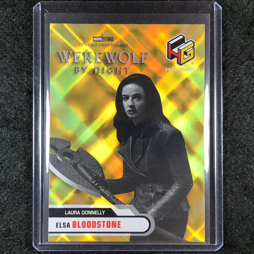 2024 Marvel Studios Series 1 Disney+ ELSA BLOODSTONE HoloGrFx Gold #21