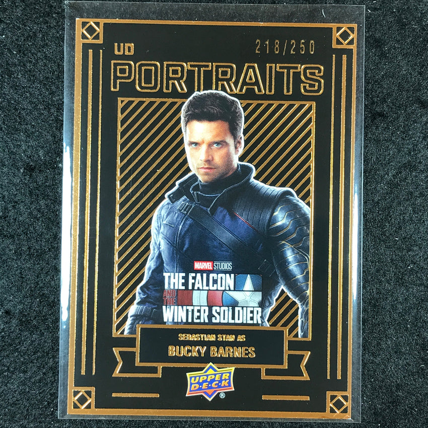 2024 Marvel Studios Series 1 Disney+ BUCKY BARNES UD Portraits Bronze 218/250
