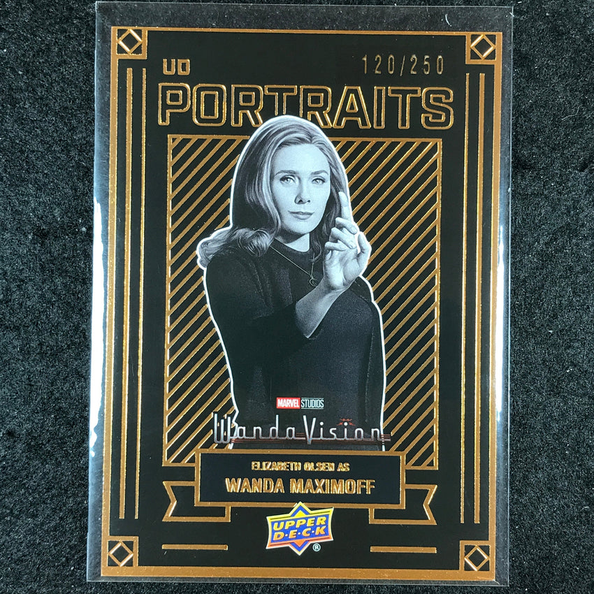 2024 Marvel Studios Series 1 Disney+ WANDA MAXIMOFF UD Portraits Bronze 120/250