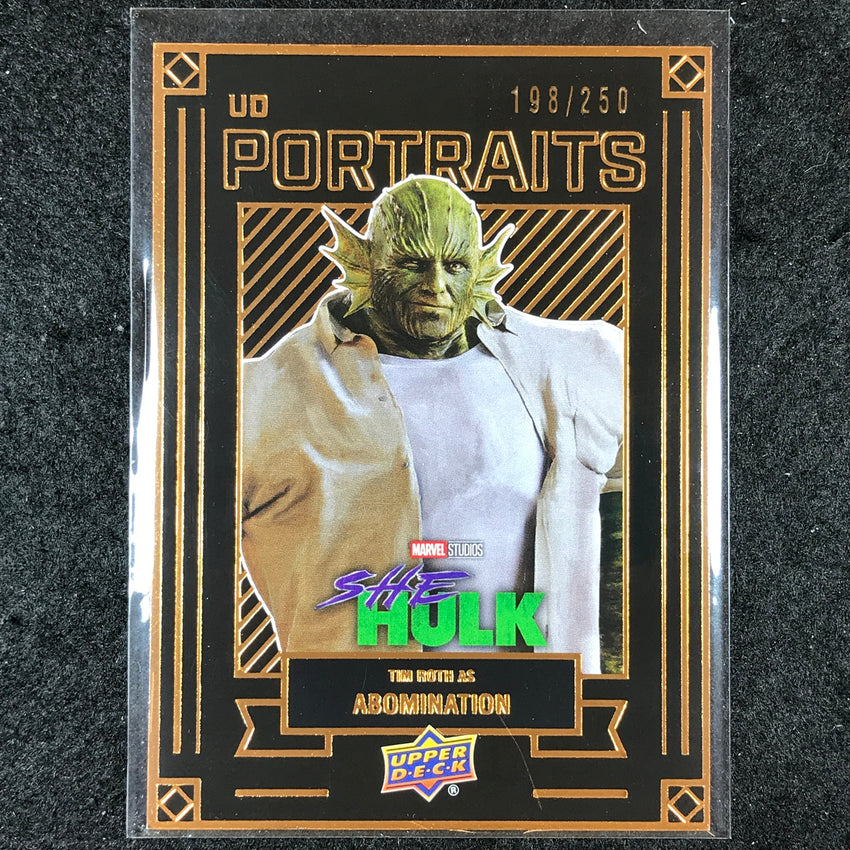 2024 Marvel Studios Series 1 Disney+ ABOMINATION UD Portraits Bronze 198/250