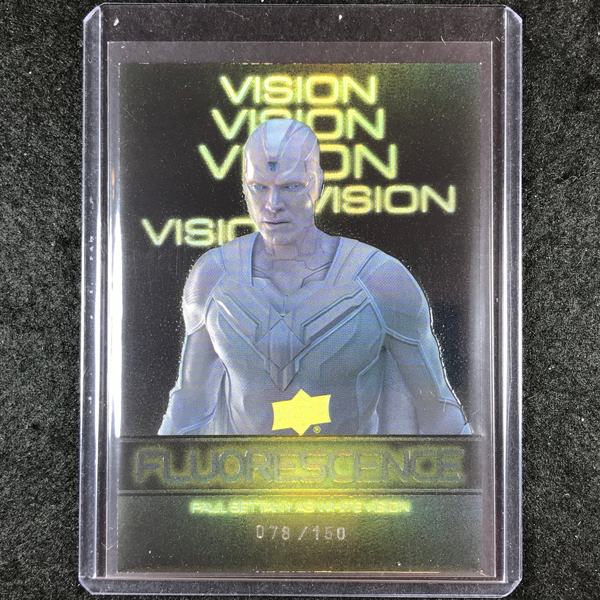 2024 Marvel Studios Series 1 Disney+ WHITE VISION Fluorescence Gold 78/150