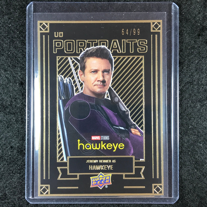 2024 Marvel Studios Series 1 Disney+ HAWKEYE UD Portraits Gold 64/99